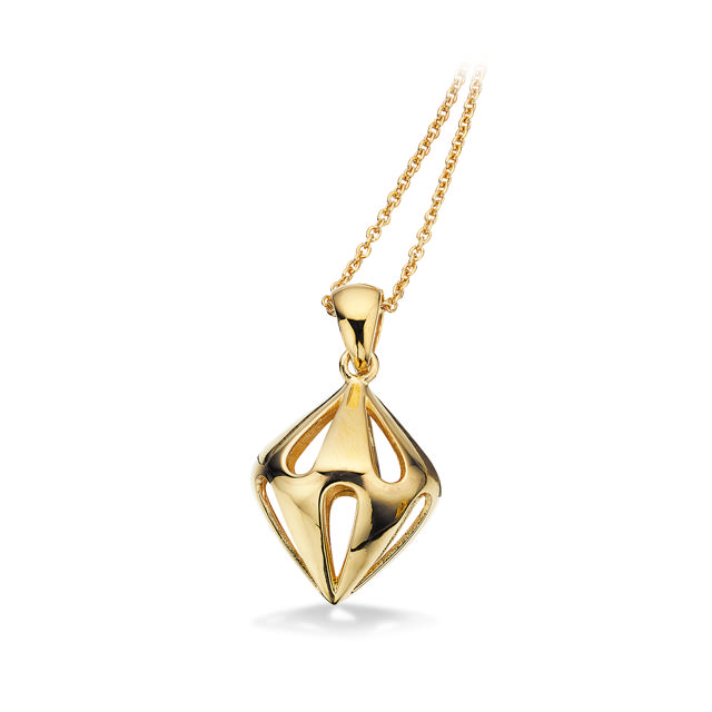 Vedhæng sølv-fg. m/kæde