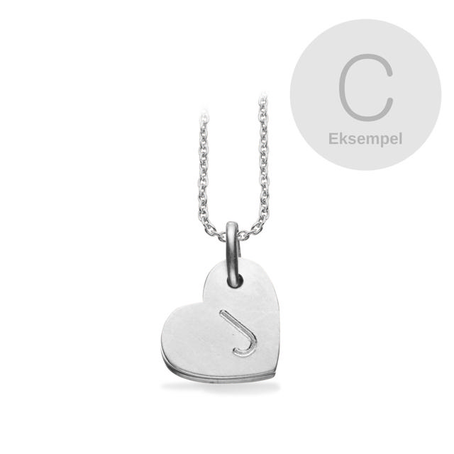 #TagMe hjerte C sølv m/kæde