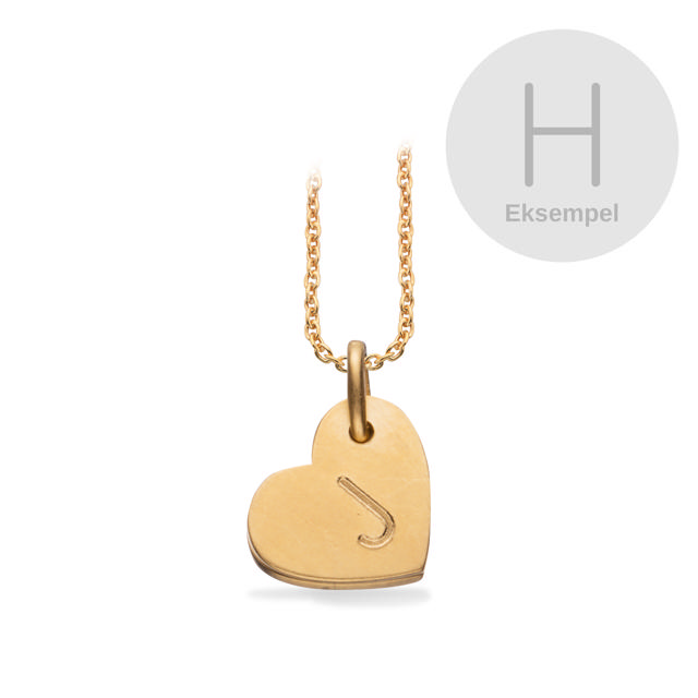 #TagMe hjerte H sølv fg. m/kæde