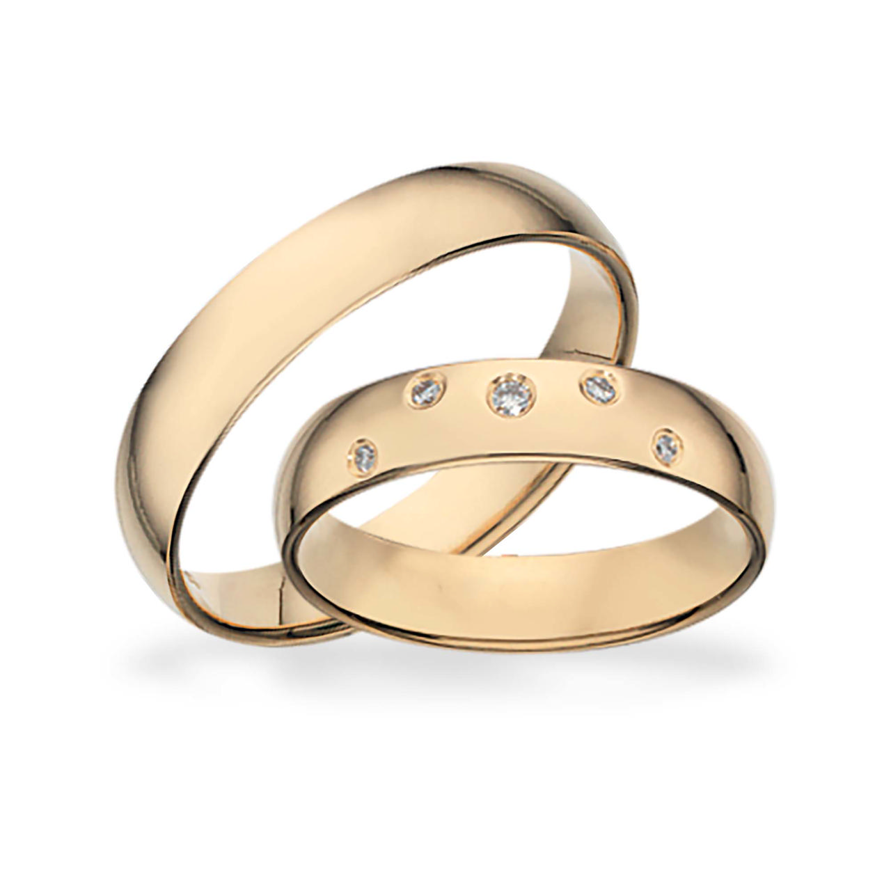 Hjerteringe 0,05 G-TW/SI 14 kt.