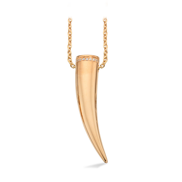 Vedhæng syn.zir. sølv fg. m/kæde