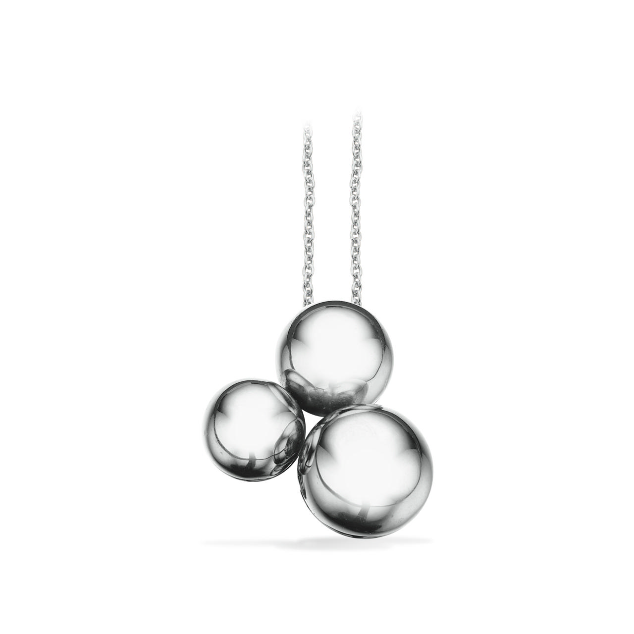 Vedhæng kugler sølv rh. m/kæde