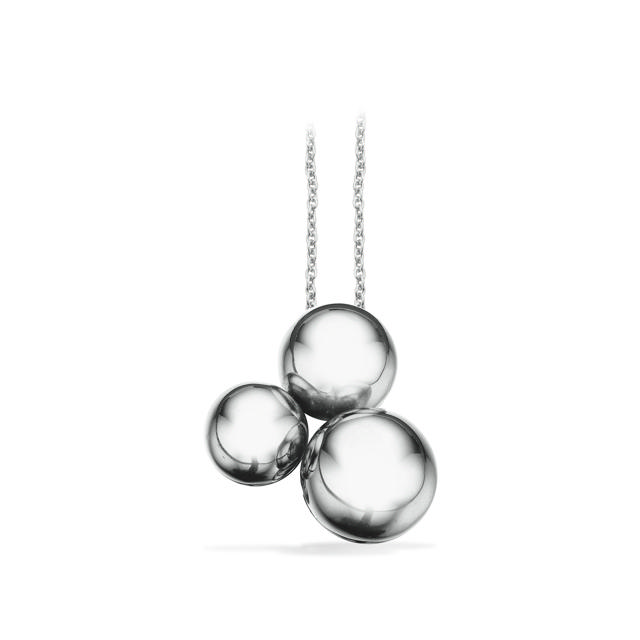 Vedhæng kugler sølv rh. m/kæde