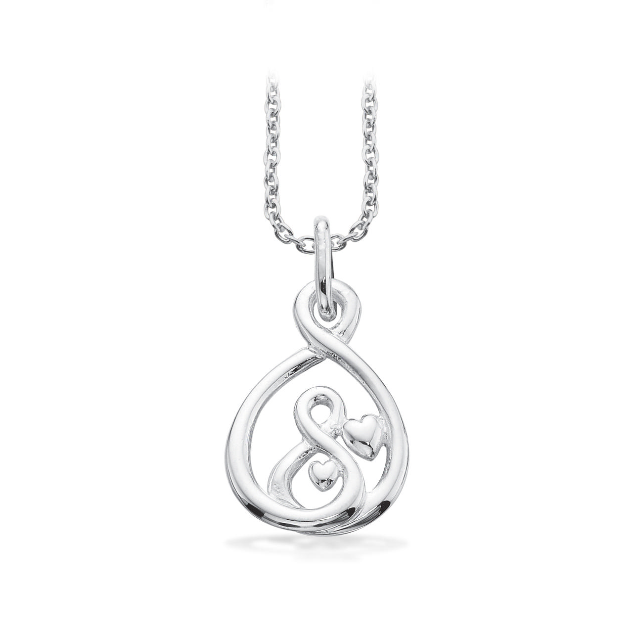 Vedhæng Mor-barn sølv m/kæde