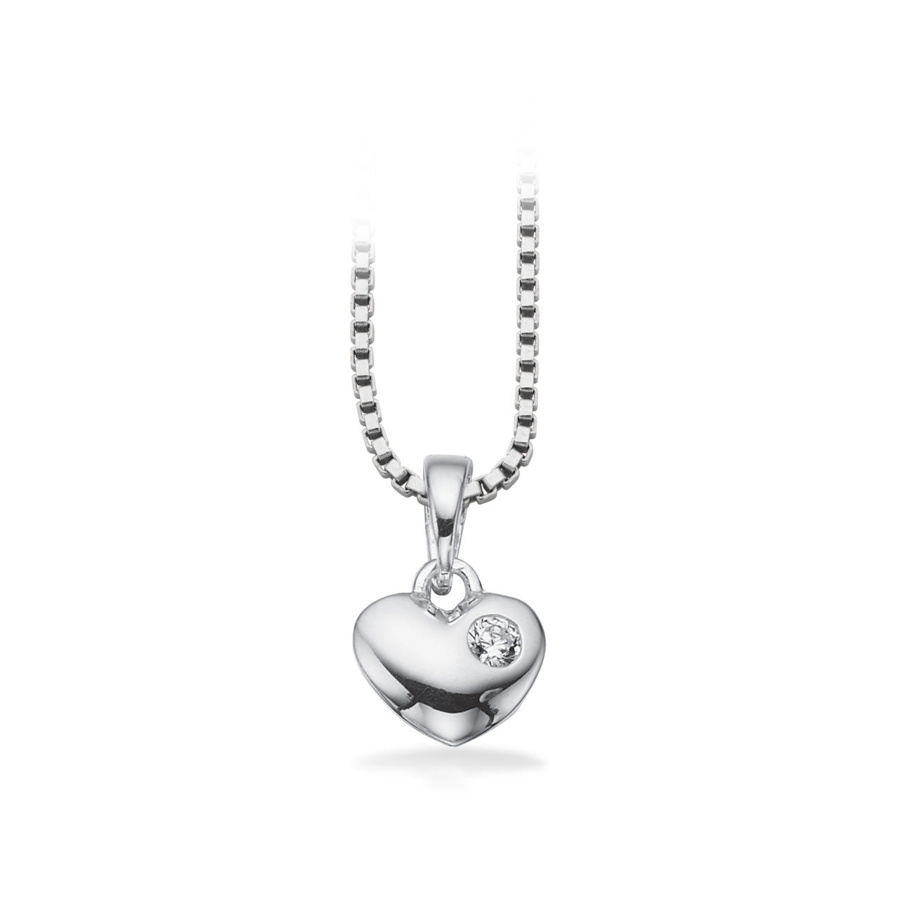 Pendant heart zir. 925