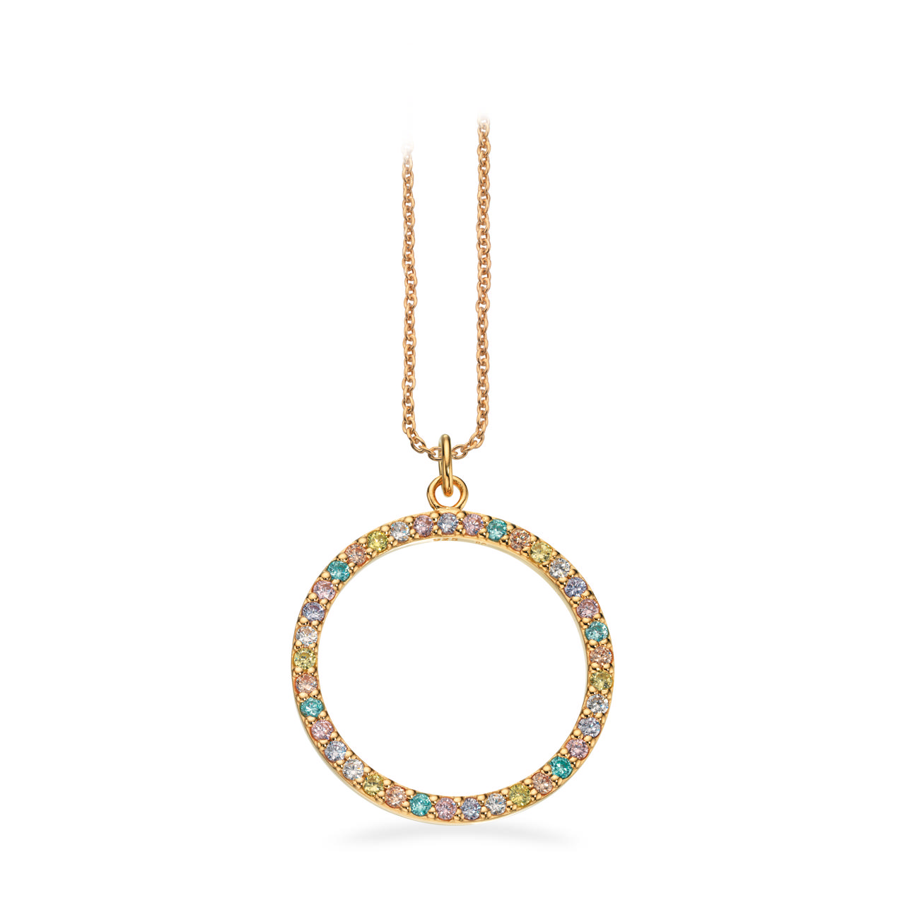 SoHo vedhæng rainbow cubic zir sølv fg. m/kæ.