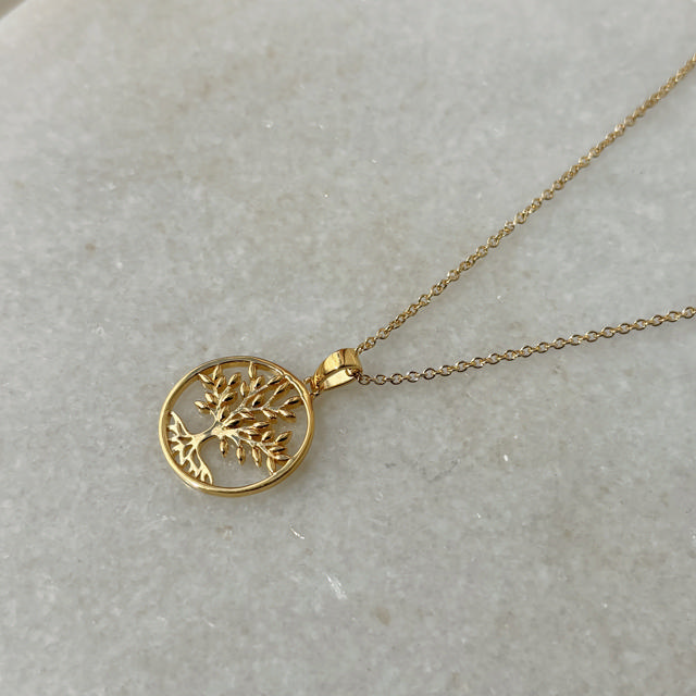 *Vedhæng Livets Træ sølv fg. m/kæde