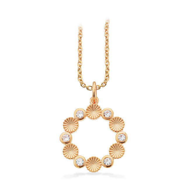 Pendant zir. 925 goldplated