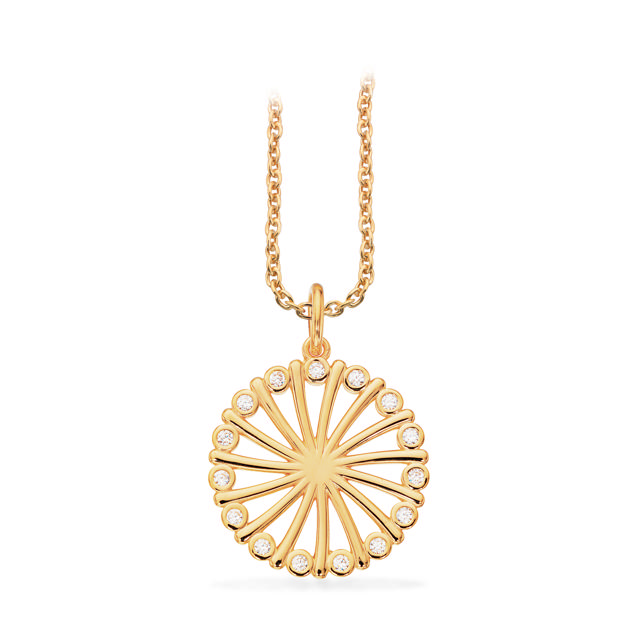 Pendant zir. 925 goldplated