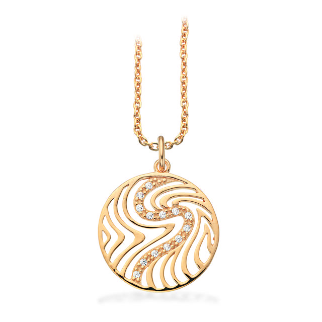 Pendant zir. 925 goldplated
