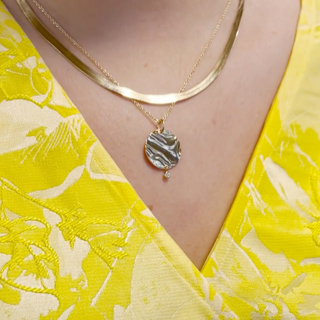 Pendant zir. 925 goldplated