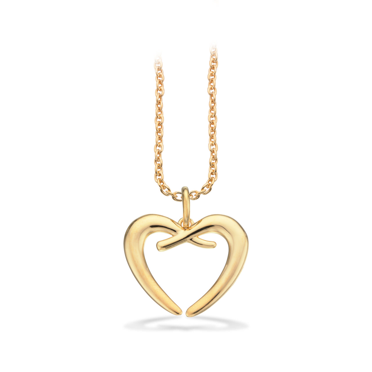 Pendant heart 925 goldplated