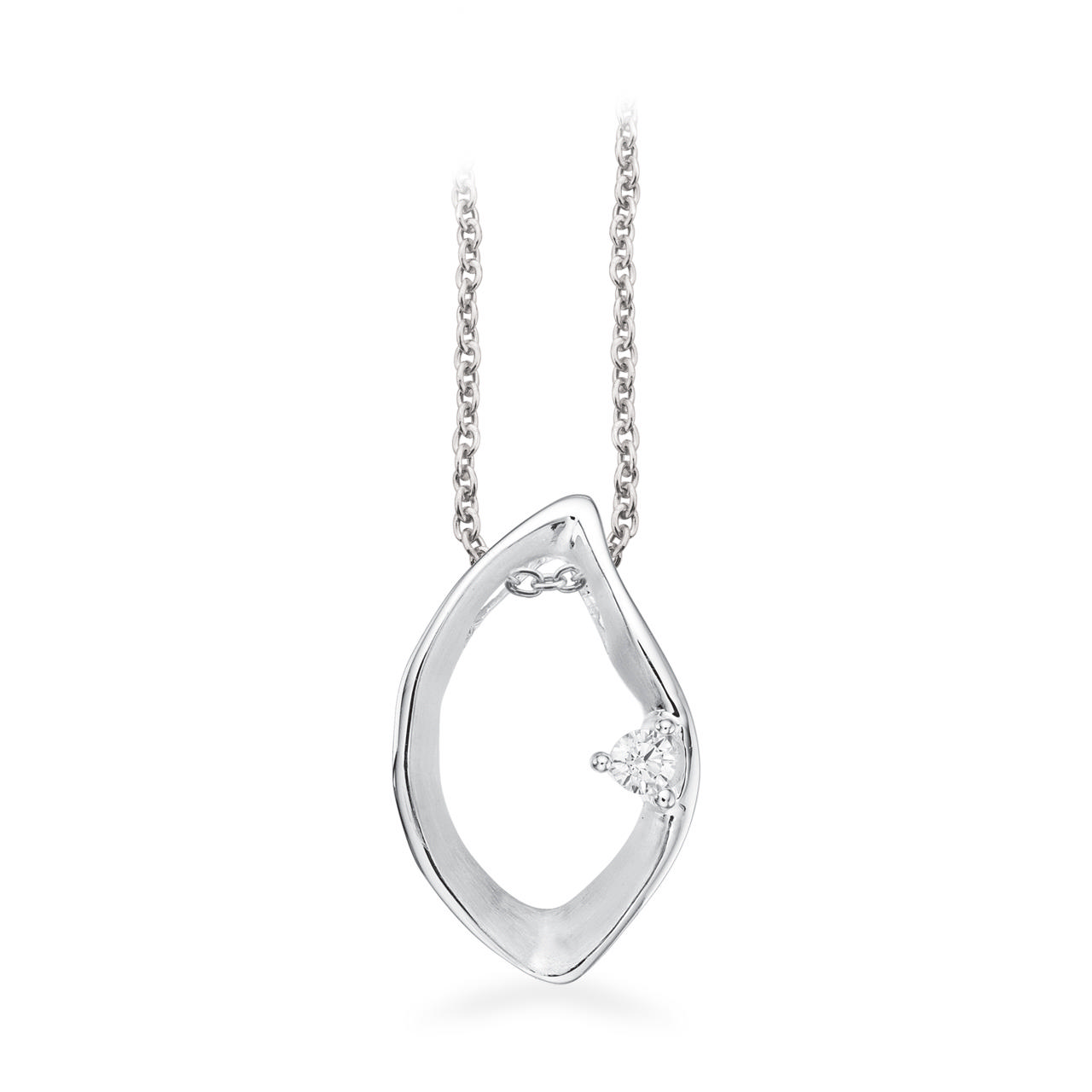 Pendant matt/polished zir. 925