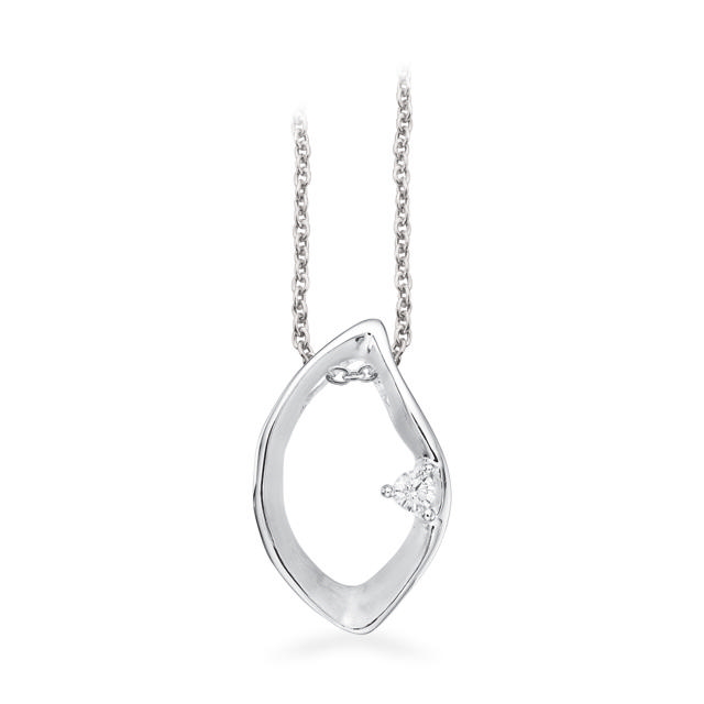 Pendant matt/polished zir. 925