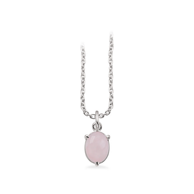 Pendant rose quartz 925