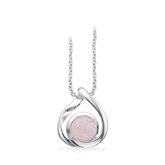 Pendant rose quartz 925
