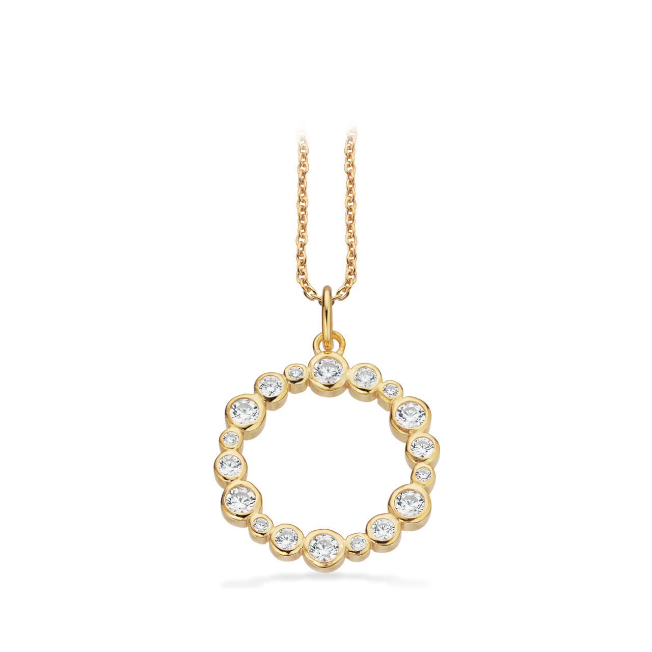 Pendant zir. 925 goldplated