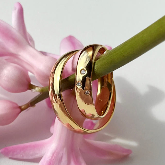 Hjerteringe stjernedrys 0,022 H-W/SI 8 kt.