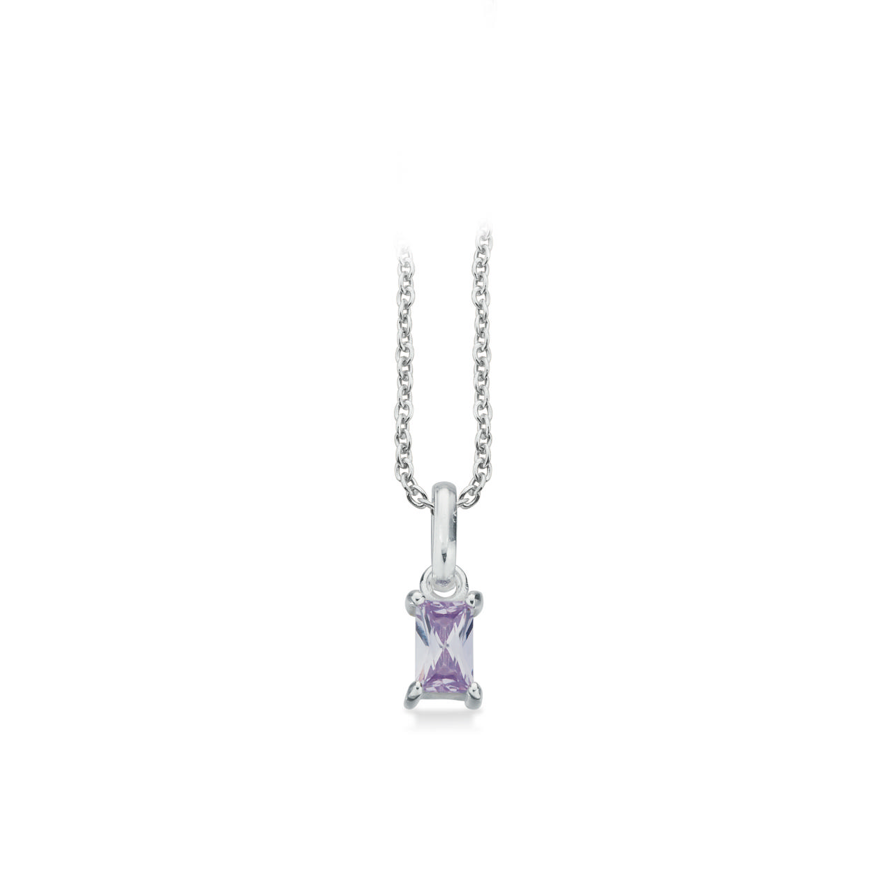 Pendant baguette zir. 925