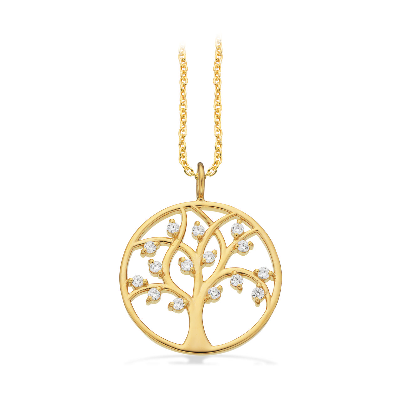 Pendant zir. 925 goldplated