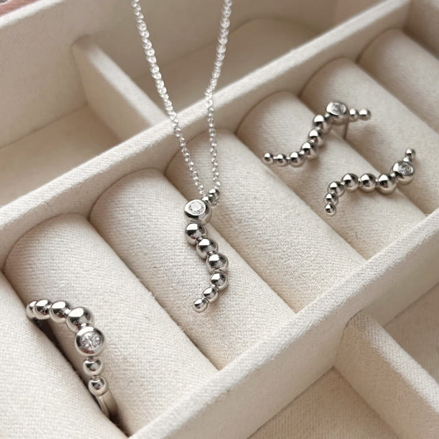 Pendant zir. 925 platinum