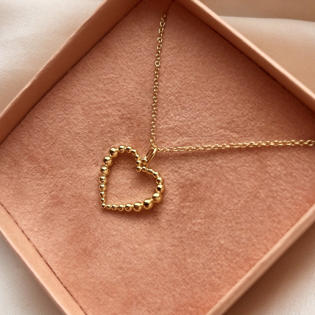 Pendant heart 925 goldplated