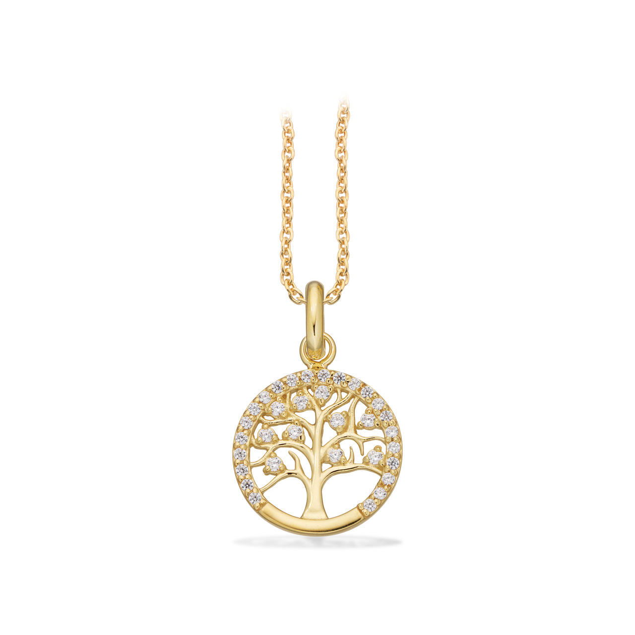 Pendant zir. 925 goldplated