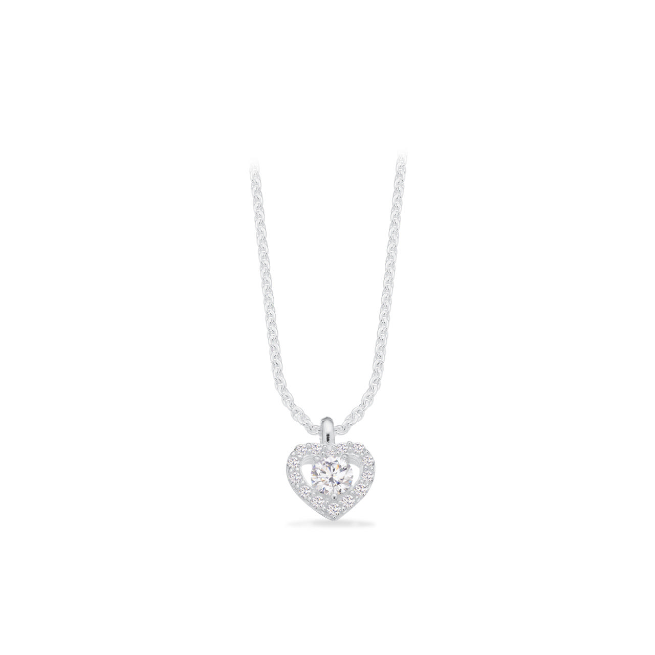 Pendant heart zir. 925
