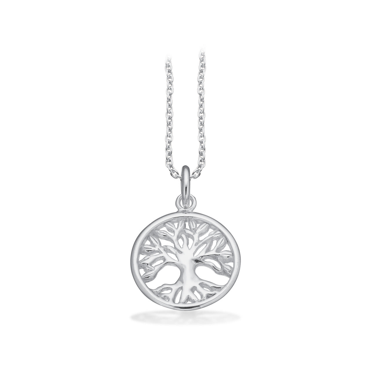 Vedhæng Livets Træ sølv m/kæde