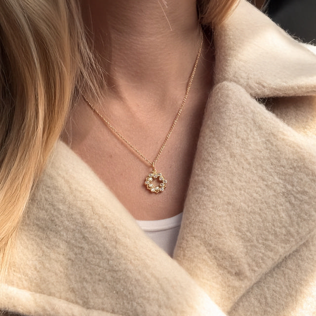 Pendant zir. 925 goldplated