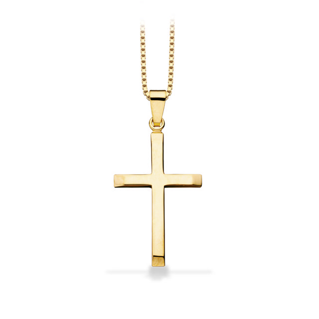 Kors 22 x 19 mm. 8 kt.