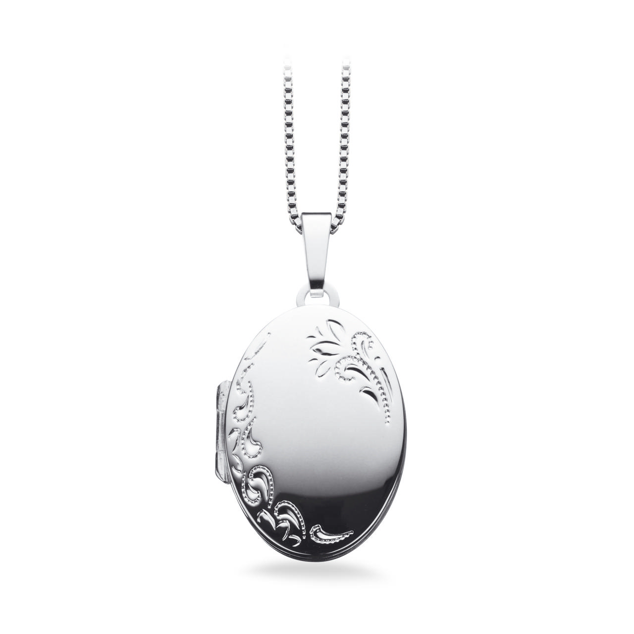 Medaljon oval 23 x 16 mm. sølv