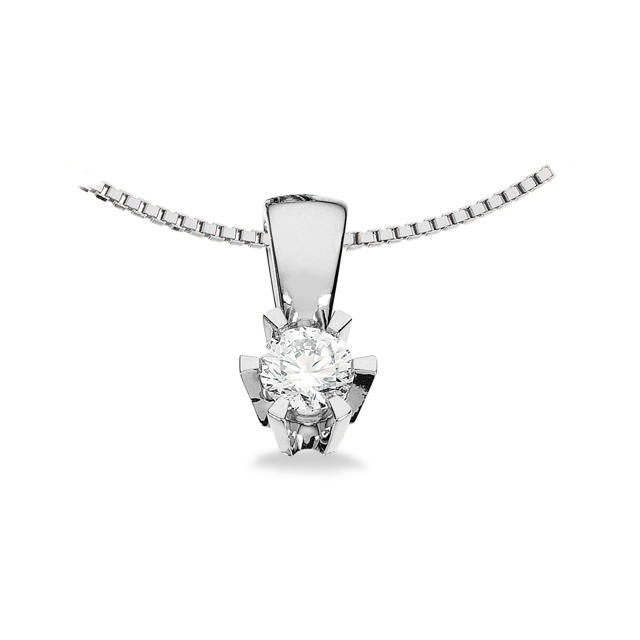 Prinsesse vedhæng 0,21 H-W/VVS 14 kt