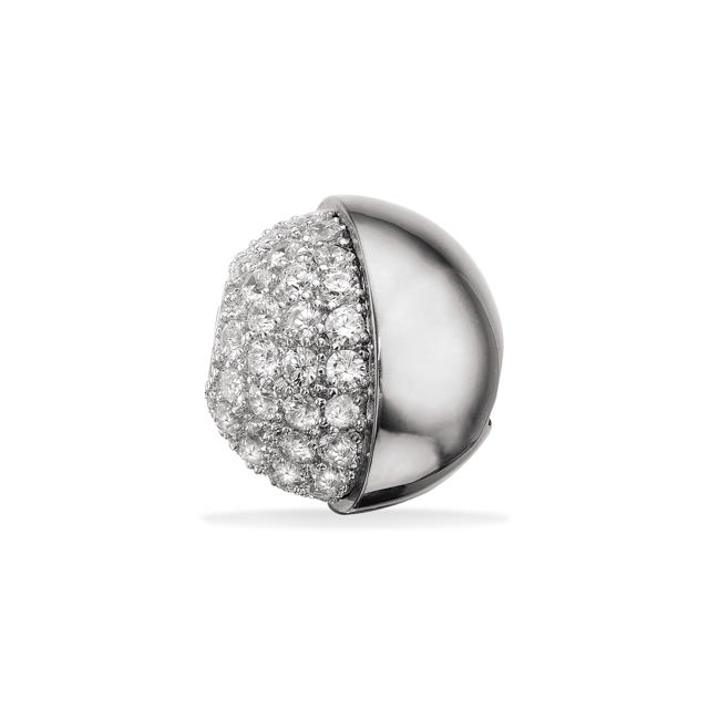 Close2me perlelås syn. cubic zir. 15 mm sølv rh.