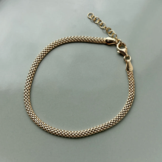 *Armbånd sølv fg. 17+2 cm