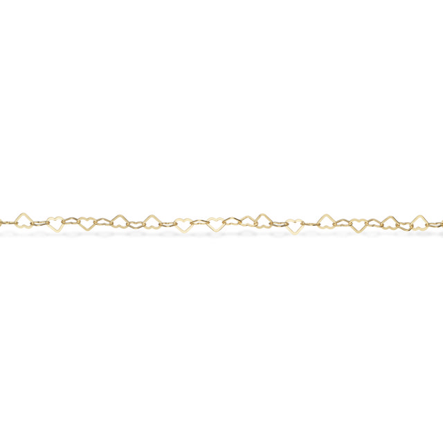 Armbånd hjerter sølv fg. 17+2 cm