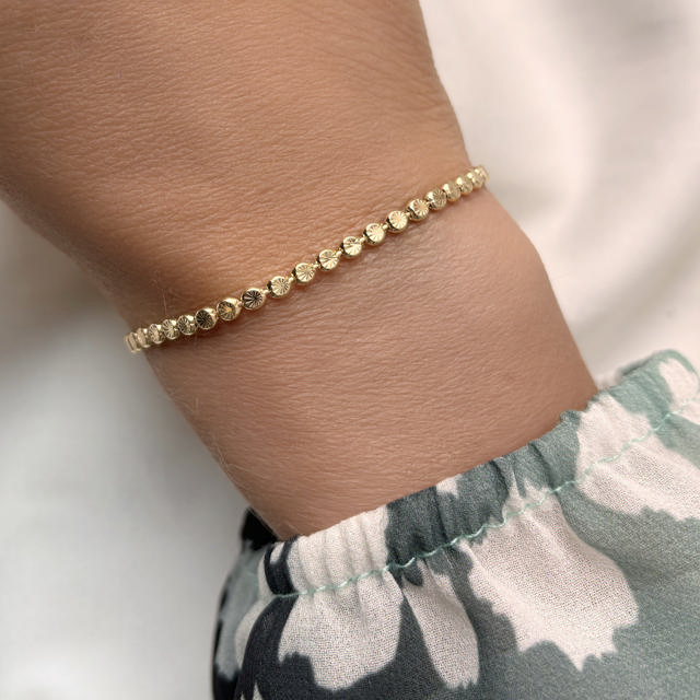 *Armbånd poletter sølv fg. 17+2 cm