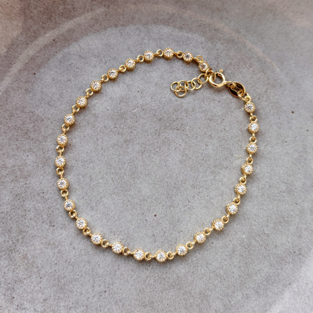 *SoHo armbånd cubic zir. sølv fg. 17+2 cm