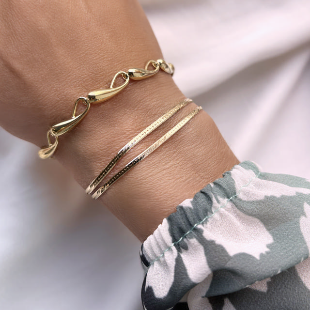 *Armbånd sølv fg. 17+2 cm