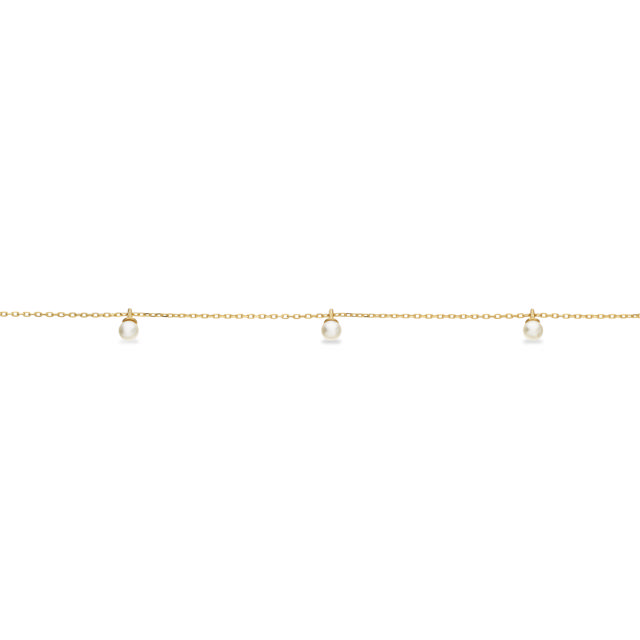 *Armbånd perle sølv fg. 17+2 cm