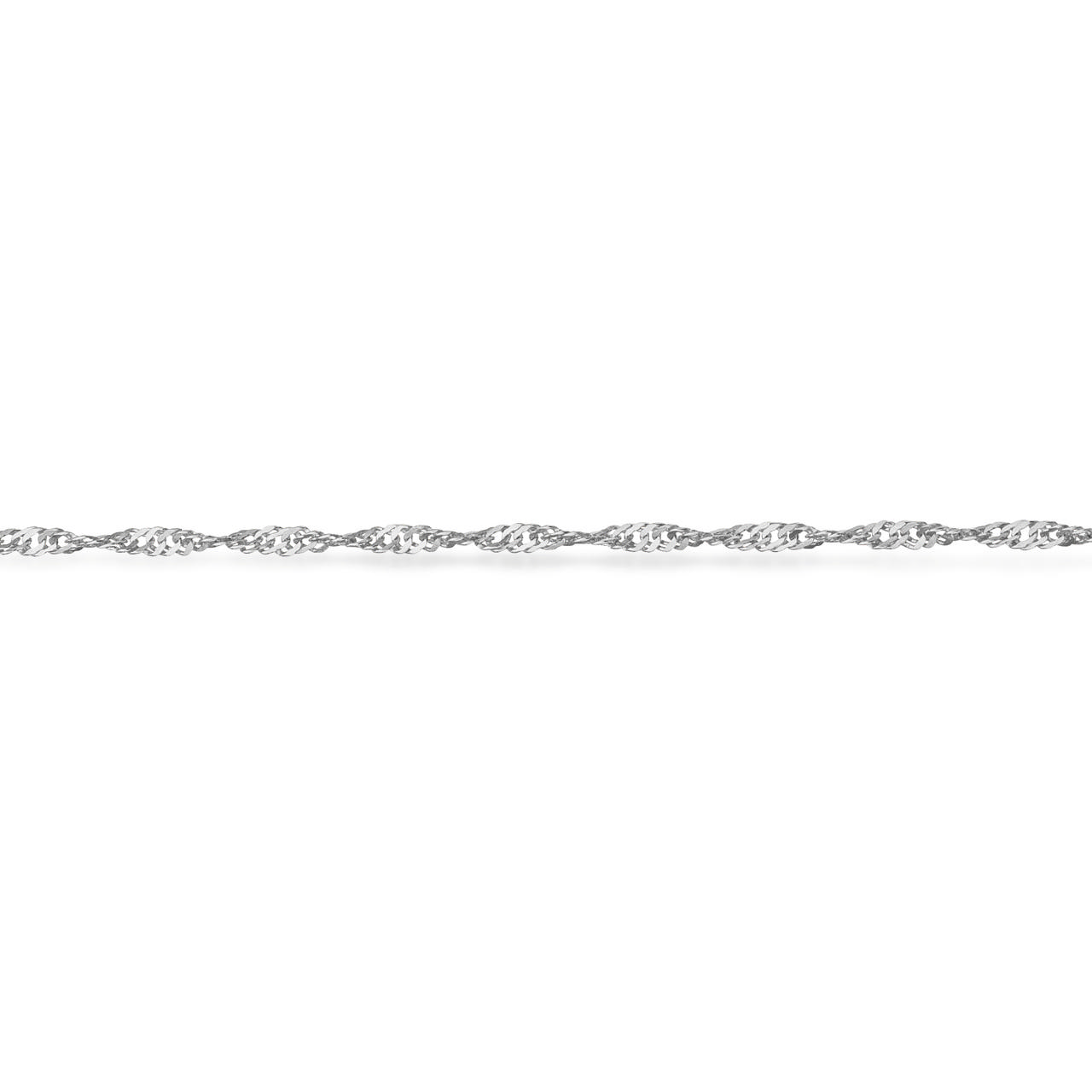 Bracelet singapore 925 rho. 17+2cm