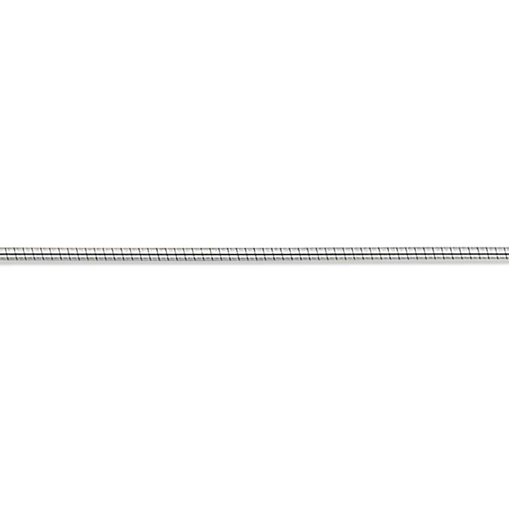 Omega kæde 1,2 mm. sølv