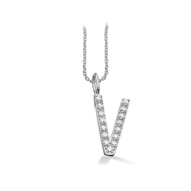 Type syn.zir. V sølv m/kæde