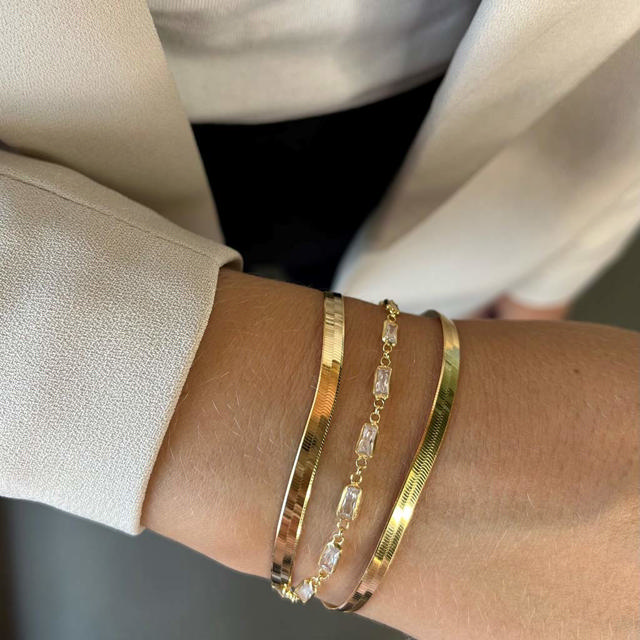 Bracelet 925 goldplated 17+2 cm