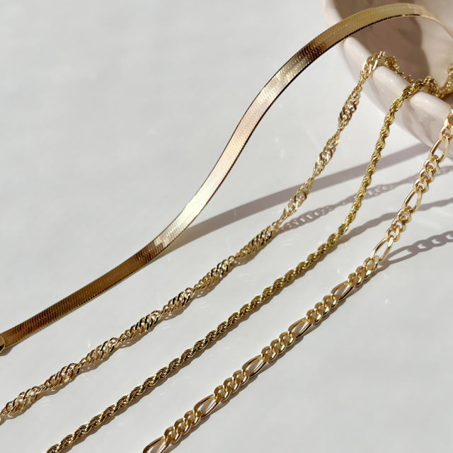 Bracelet 925 goldplated 17+2 cm