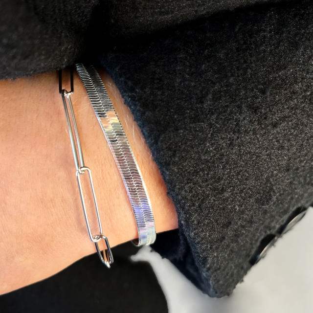 Armbånd Magic 3,6 mm. 17+2 cm sølv