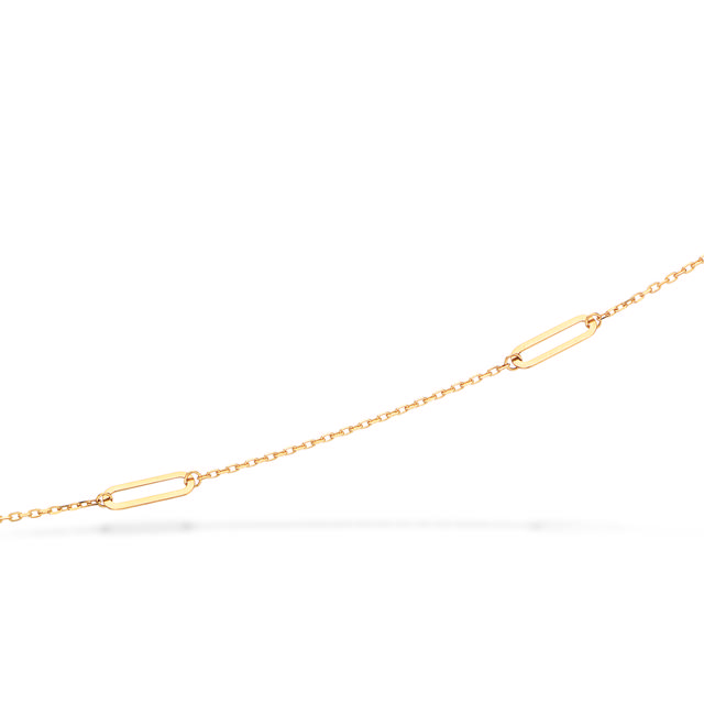 Armbånd kæde m. links  8 kt.