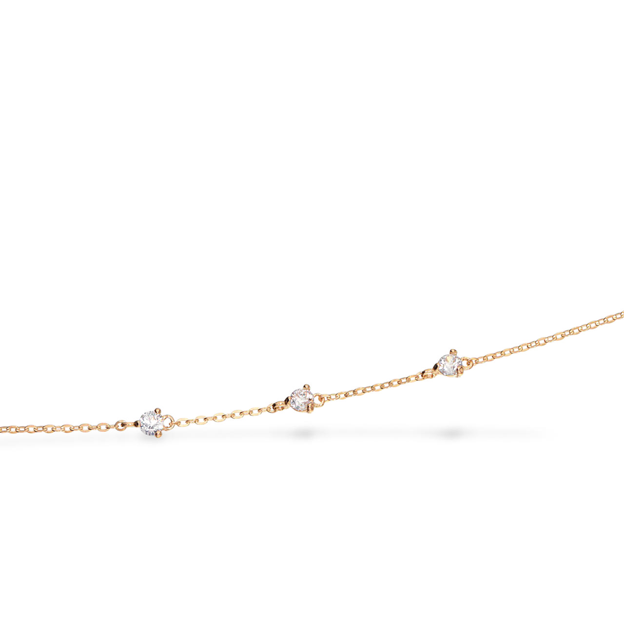 Armbånd cubic zir.  8 kt.