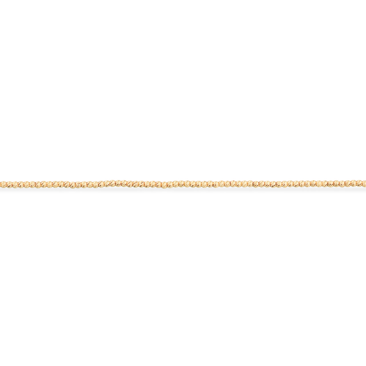 Armbånd facetteret kugler 17,5+1,5cm 8 kt.