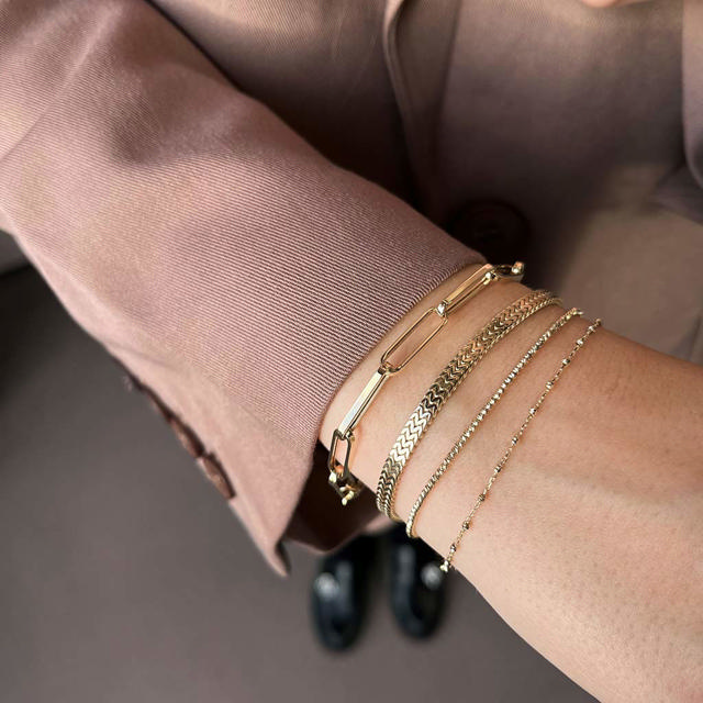 Armbånd links 18,5cm 8 kt.